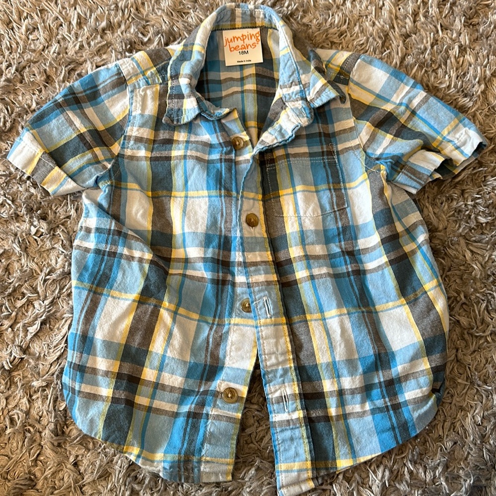 18m jumping beans boys button down shirt
